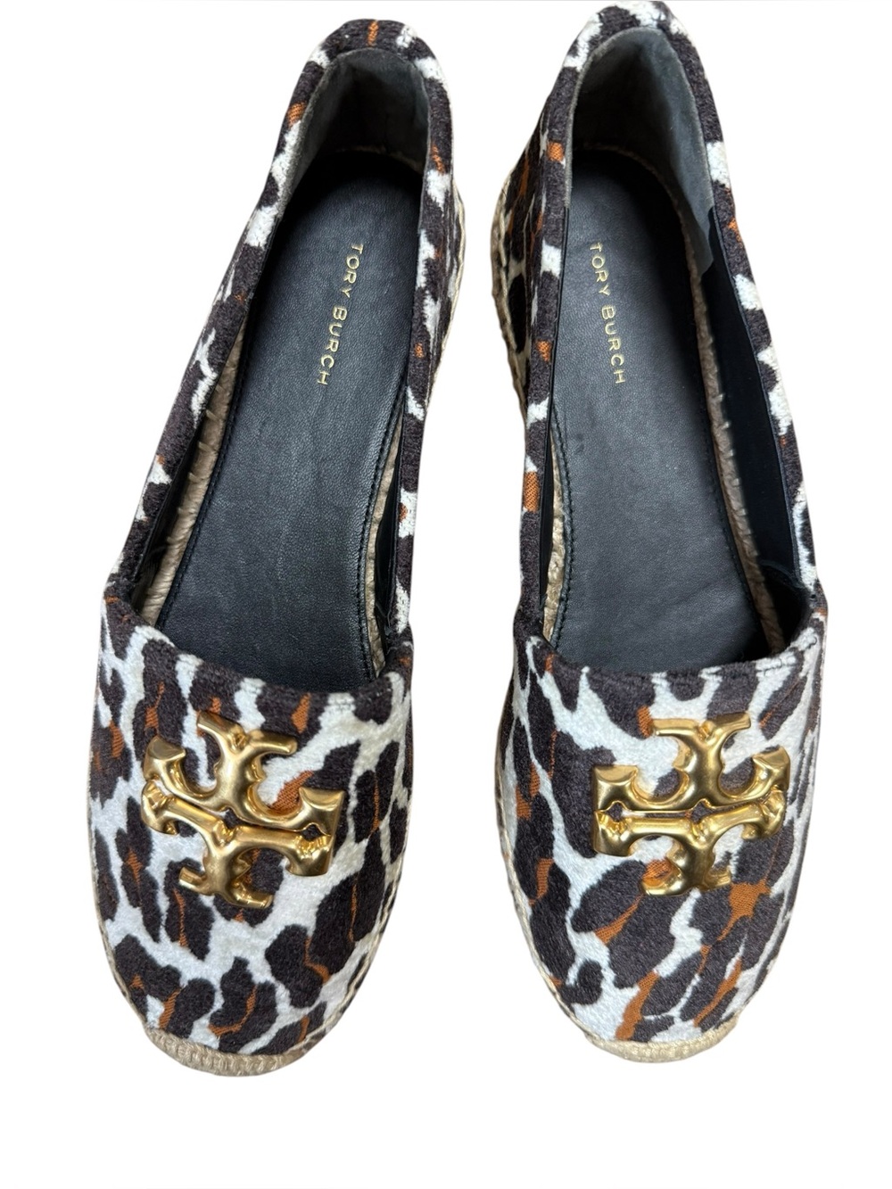 Tory Burch Eleanor Leopard Espadrilles Size 8 NWOB